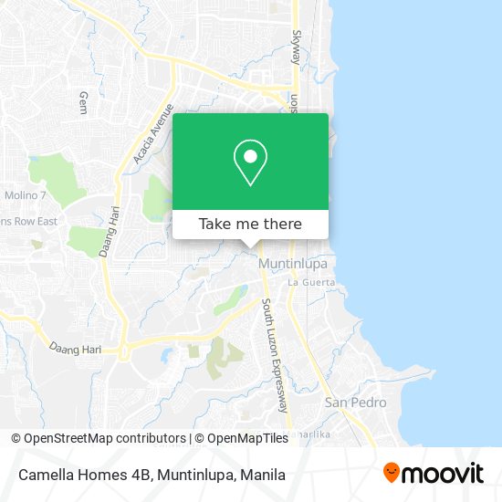 Camella Homes 4B, Muntinlupa map