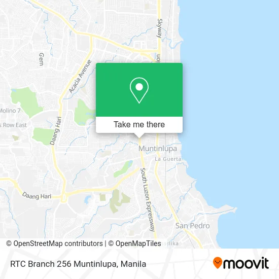 RTC Branch 256 Muntinlupa map