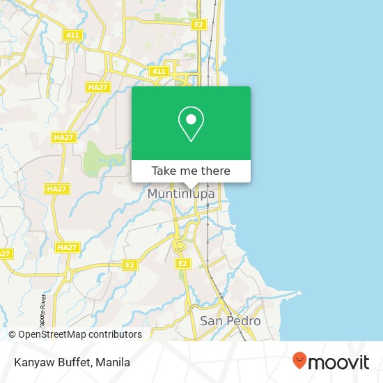 Kanyaw Buffet map