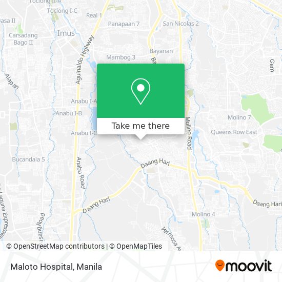 Maloto Hospital map