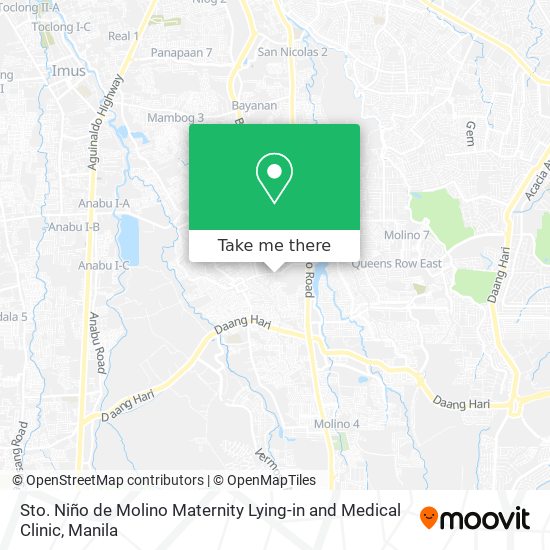 Sto. Niño de Molino Maternity Lying-in and Medical Clinic map