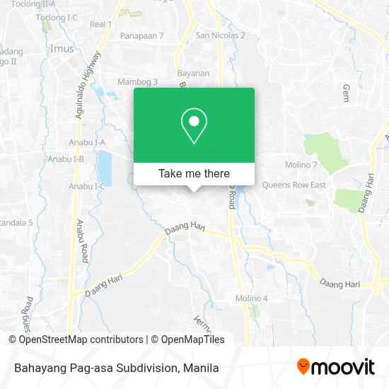 Bahayang Pag-asa Subdivision map