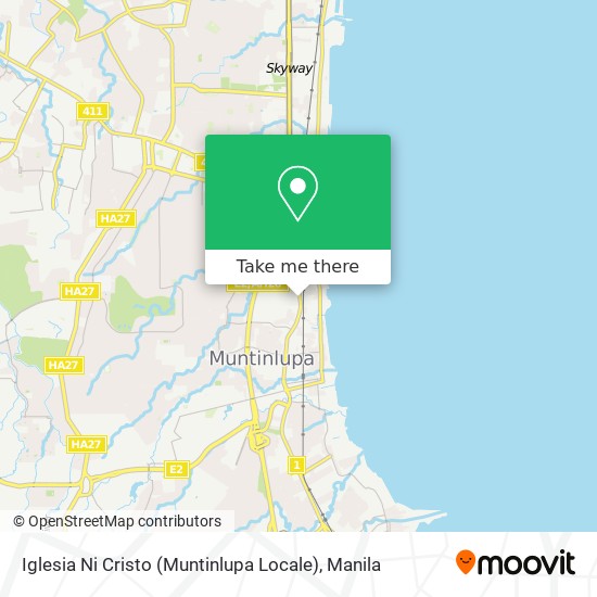 Iglesia Ni Cristo (Muntinlupa Locale) map