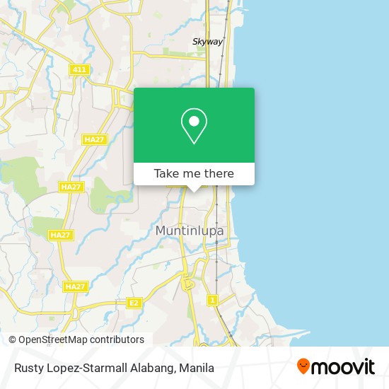 Rusty Lopez-Starmall Alabang map