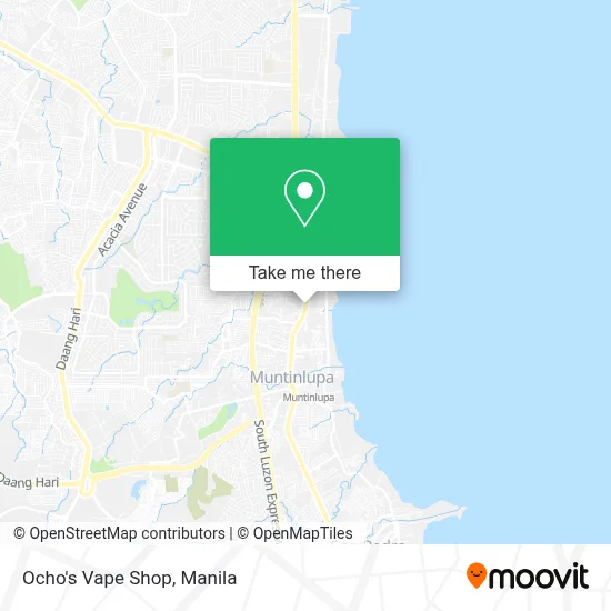How to Get to Ocho's Vape Shop in Muntinlupa by Bus or Train?