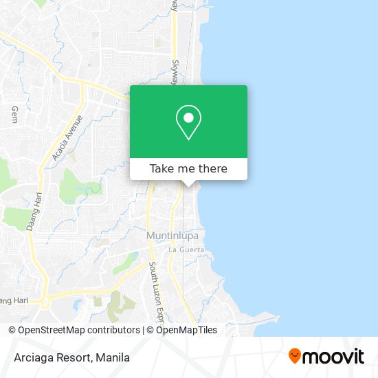 Arciaga Resort map