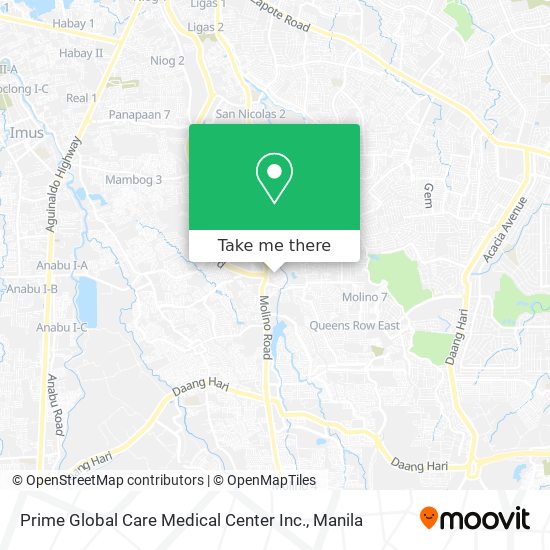 Prime Global Care Medical Center Inc. map