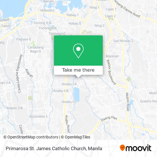 Primarosa St. James Catholic Church map