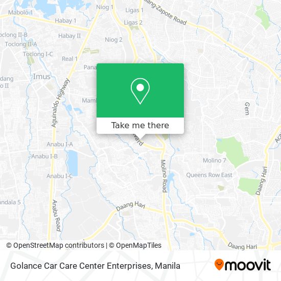 Golance Car Care Center Enterprises map