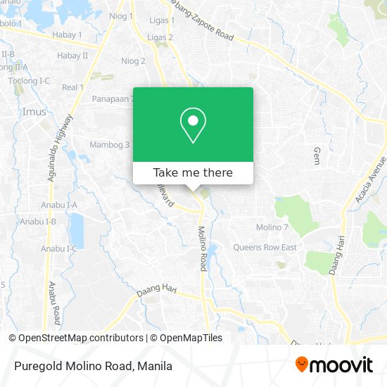 Puregold Molino Road map