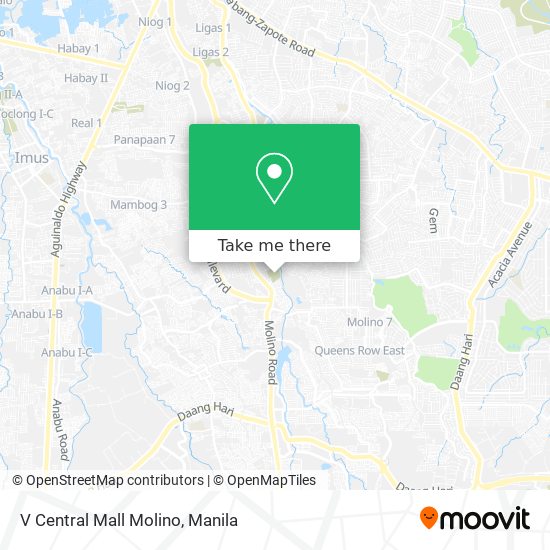 V Central Mall Molino map