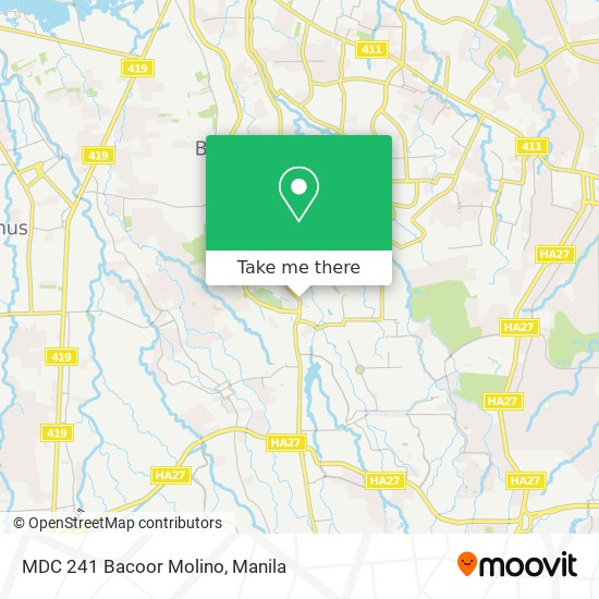 MDC 241 Bacoor Molino map