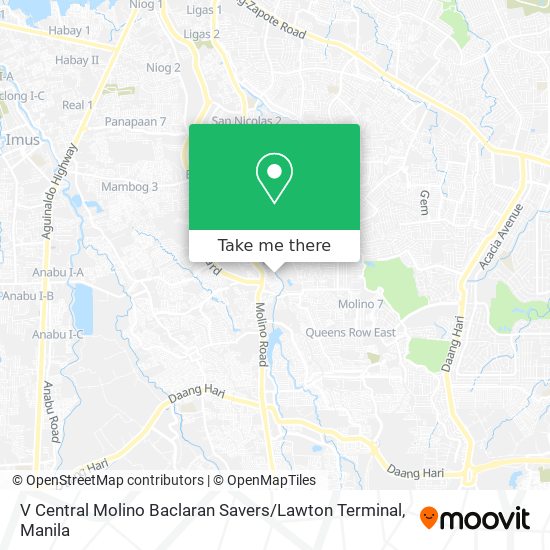 V Central Molino Baclaran Savers / Lawton Terminal map