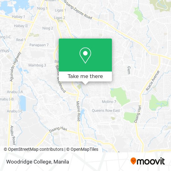 Woodridge College map