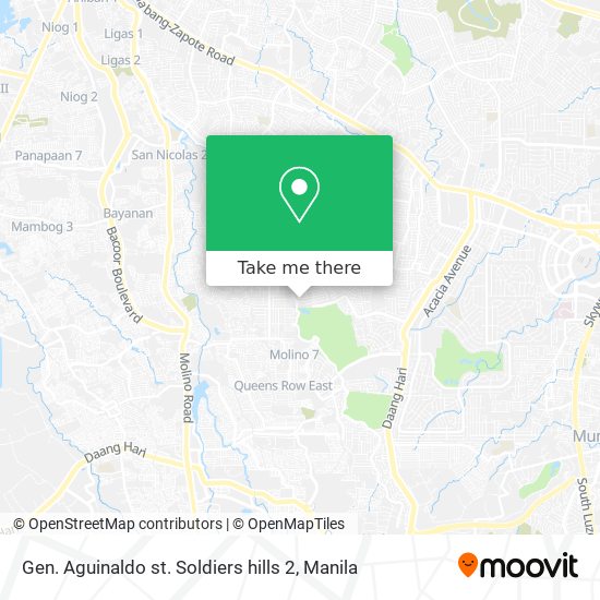 Gen. Aguinaldo st. Soldiers hills 2 map