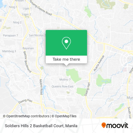 Soldiers Hills 2 Basketball Court map