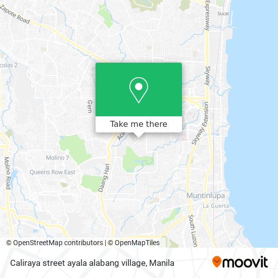 Caliraya street ayala alabang village map