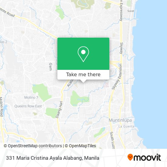 331 Maria Cristina Ayala Alabang map