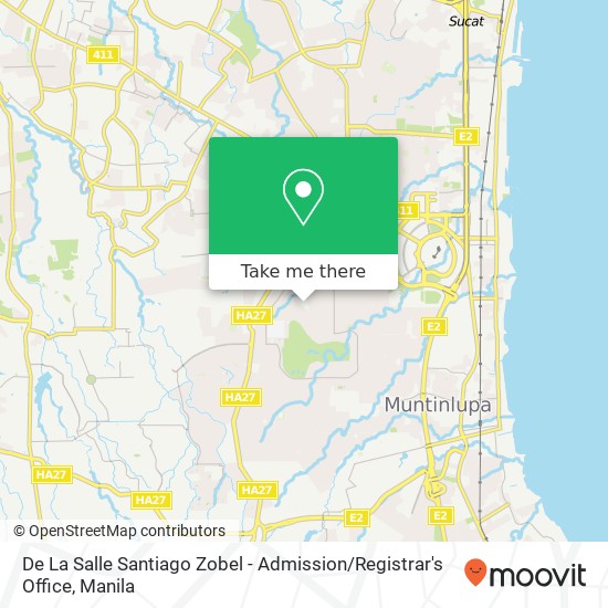 De La Salle  Santiago Zobel - Admission / Registrar's Office map