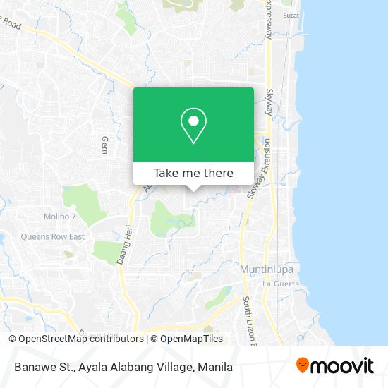 Banawe St., Ayala Alabang Village map