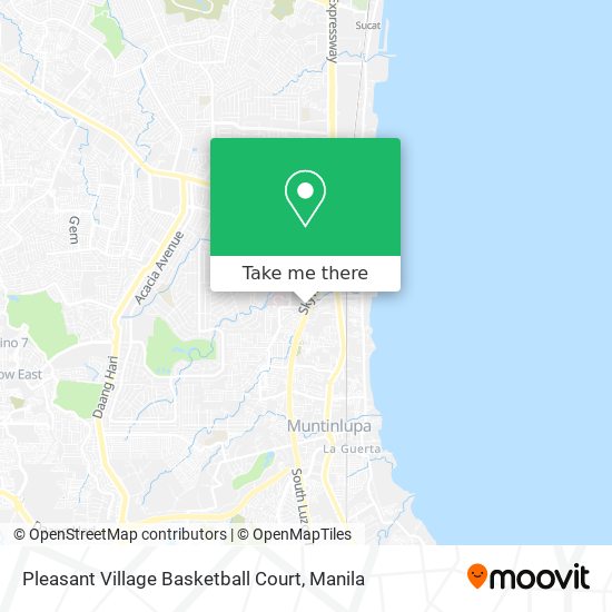 Pleasant Village Basketball Court map