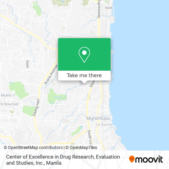 Center of Excellence in Drug Research, Evaluation and Studies, Inc. map