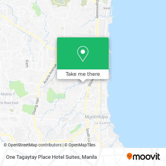 One Tagaytay Place Hotel Suites map