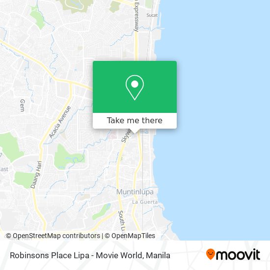 Robinsons Place Lipa - Movie World map