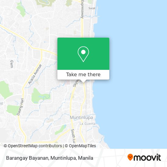 Barangay Bayanan, Muntinlupa map