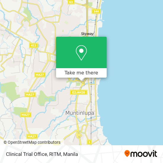 Clinical Trial Office, RITM map