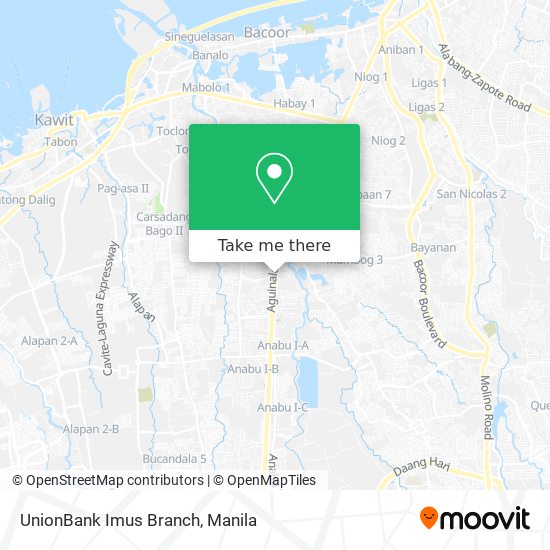 UnionBank Imus Branch map