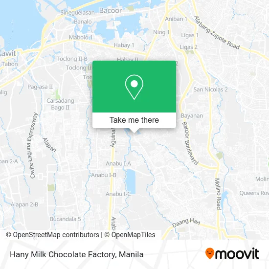 Hany Milk Chocolate Factory map