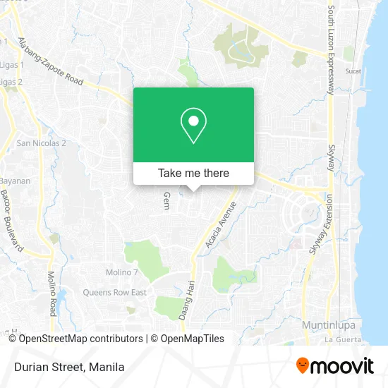 Durian Street map