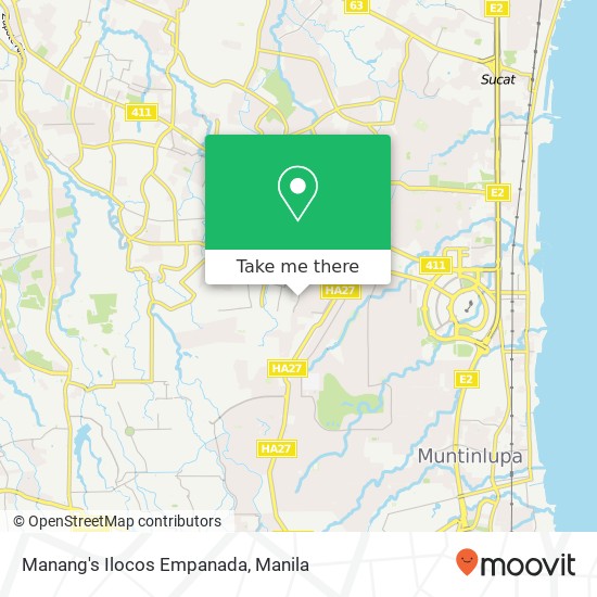 Manang's Ilocos Empanada map