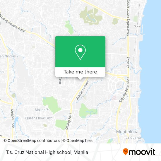 T.s. Cruz National High school map