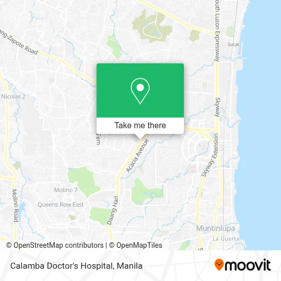 Calamba Doctor's Hospital map