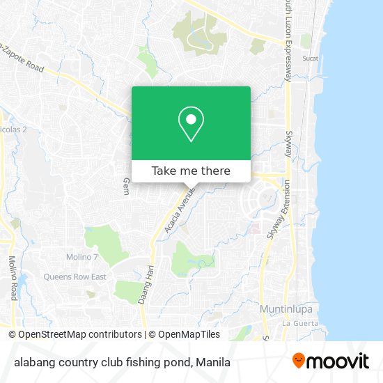 alabang country club fishing pond map