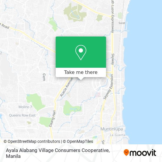 Ayala Alabang Village Consumers Cooperative map
