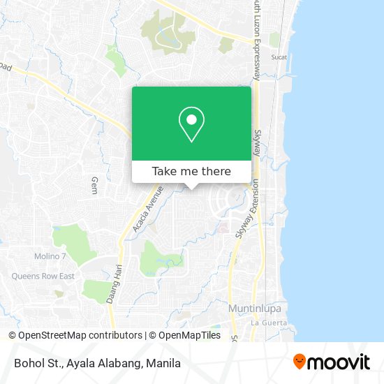 Bohol St., Ayala Alabang map