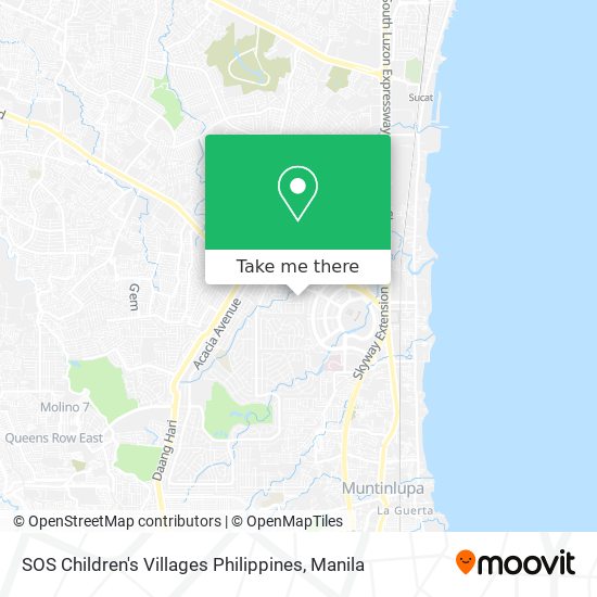 SOS Children's Villages Philippines map