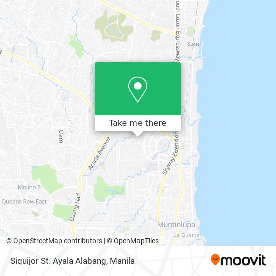 Siquijor St. Ayala Alabang map