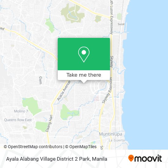 Ayala Alabang Village District 2 Park map