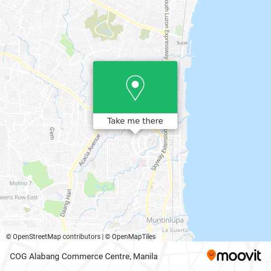 COG Alabang Commerce Centre map