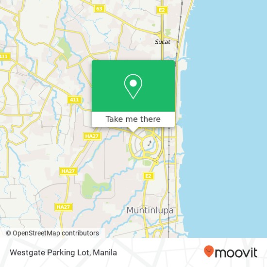 Westgate Parking Lot map