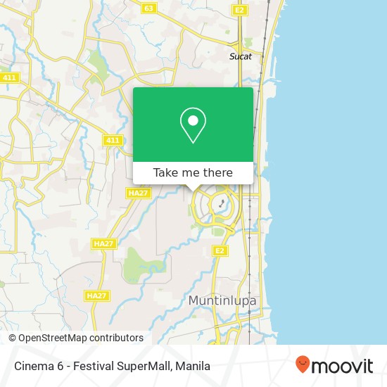 Cinema 6 - Festival SuperMall map