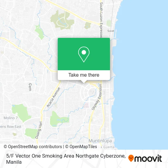 5 / F Vector One Smoking Area Northgate Cyberzone map