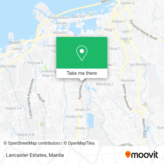 Lancaster Estates map