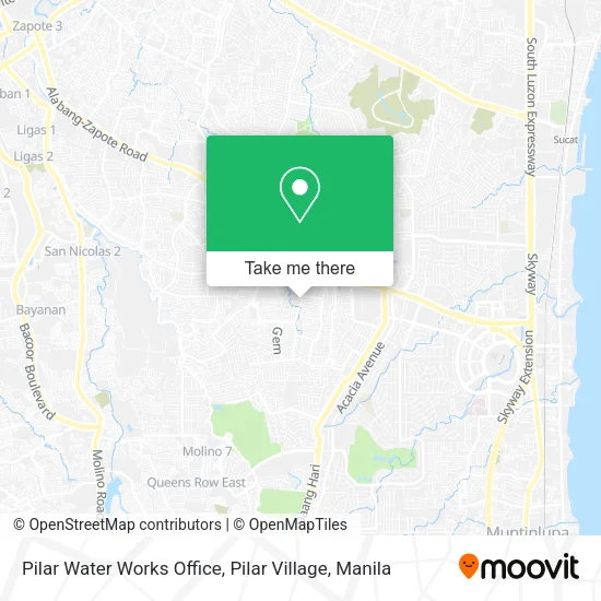 Pilar Water Works Office, Pilar Village map