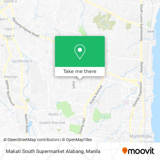 Makati South Supermarket Alabang map