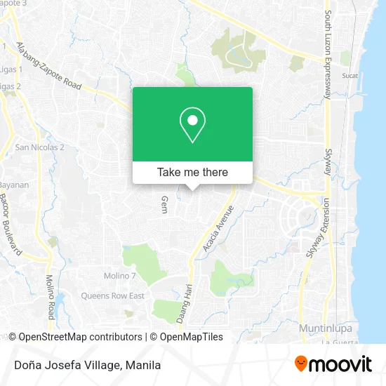 Doña Josefa Village map
